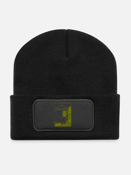 Greetings from Paradise - Recycled Patch Beanie - black