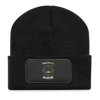 Mountains - Make Your Own Adventure - Recycled Patch Beanie - black - Front