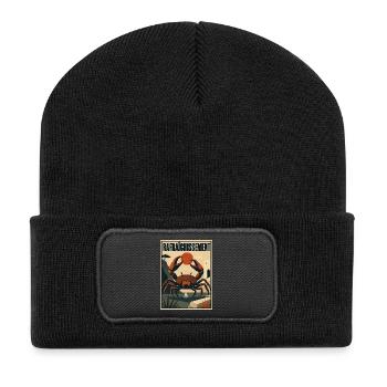 Mediterranean Crab - Recycelte Patch Beanie - Schwarz - Vorne