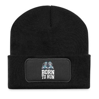 Trail Running - Born to Run - Recycled Patch Beanie - black - Front