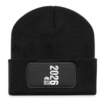 Sac maître volley-ball 2026, blanc, sweat à capuche - Beanie recyclé à patch - noir - Devant