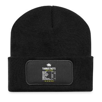 Zodiac sign Taurus - Recycled Patch Beanie - black - Front
