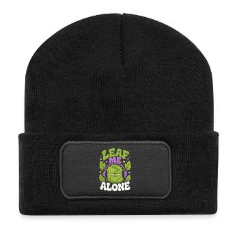 Leaf Me Alone Salad Humor - Recycled Patch Beanie - black - Front