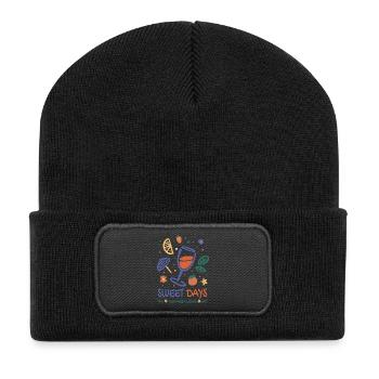 Spritzer Summer - Recycled Patch Beanie - black - Front