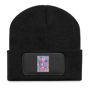 Paris 1991 Neon Colors Assembly - Recycled Patch Beanie - black - Front
