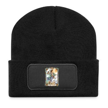 Das verrückte TAROT - Recycelte Patch Beanie - Schwarz - Vorne