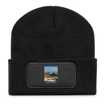 Roswell, New Mexico - Recycelte Patch Beanie - Schwarz - Vorne