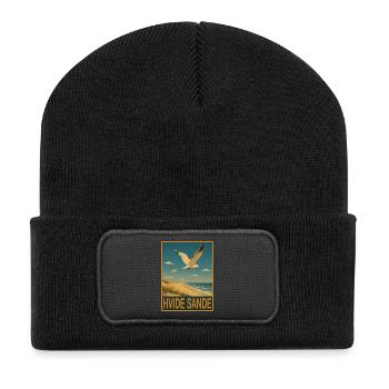 Hvide Sande - Recycelte Patch Beanie - Schwarz - Vorne