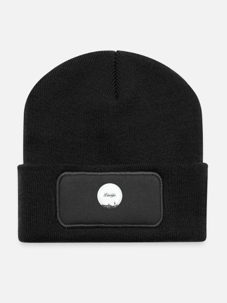 porcelaine de Limoges - Beanie recyclé à patch - noir