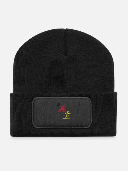 triatlon - Beanie recyclé à patch - noir