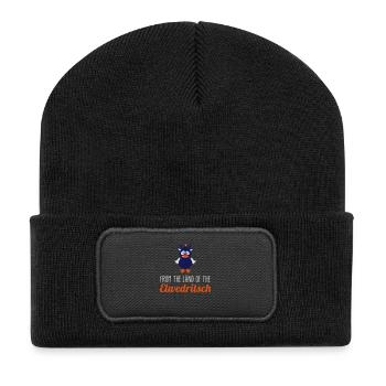 Elwedritsch - Pfalz - Dialekt - RLP pfälzisch - 3C - Recycelte Patch Beanie - Schwarz - Vorne