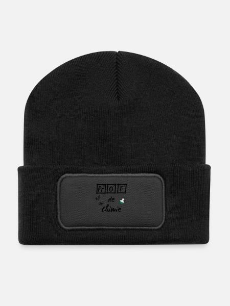 Je suis prof de chimie ballon - Recycled Patch Beanie - black