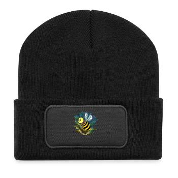 Insekt - Recycelte Patch Beanie - Schwarz - Vorne