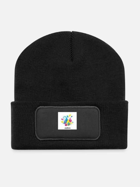 PIPIKAKA Modern - Recycelte Patch Beanie - Schwarz