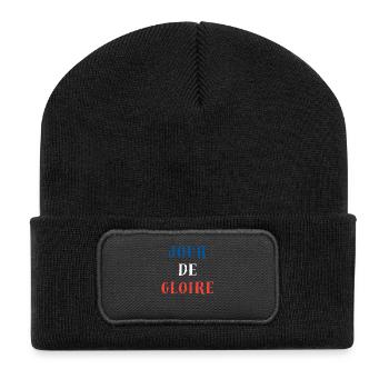 JOUR DE GLOIRE FRANCE SPORT - Beanie recyclé à patch - noir - Devant
