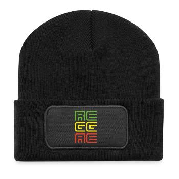 reggae - Recycled Patch Beanie - black - Front