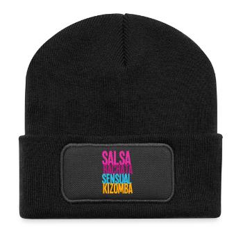 SALSA BACHATA SENSUAL KIZOMBA - Dance Shirts - Recycled Patch Beanie - black - Front