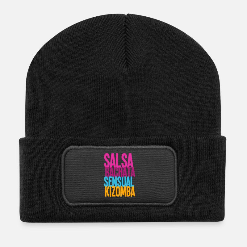 SALSA BACHATA SENSUAL Kizomba - Chemises de nuit - Beanie recyclé à patch - noir