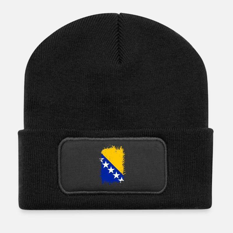 Bosnia - Recycled Patch Beanie - black