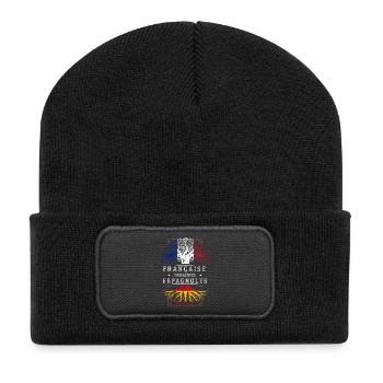 Racines Espagnoles - Beanie recyclé à patch - noir - Devant