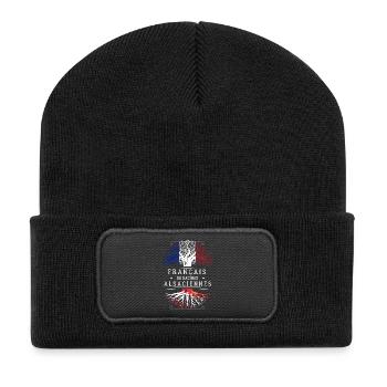 Racines Alsaciennes - Beanie recyclé à patch - noir - Devant