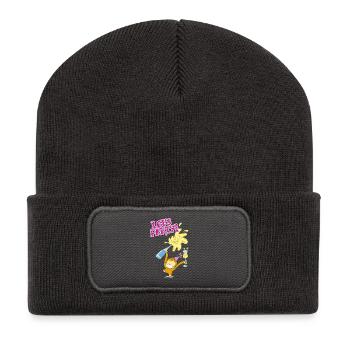 Munga Party - Recycelte Patch Beanie - Dunkelgrau - Vorne