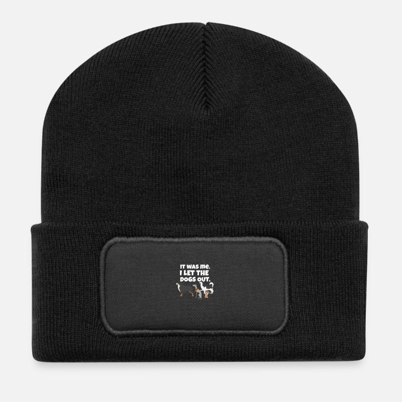 Who let the dogs out? - Recycled Patch Beanie - black