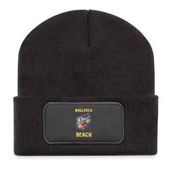 Plage de Majorque - Beanie recyclé à patch - charbon - Devant
