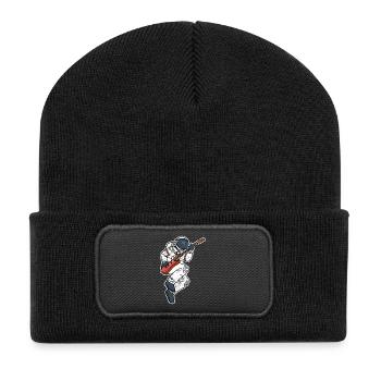 ASTRONAUT E-guitare drôle espace cadeau - Beanie recyclé à patch - noir - Devant