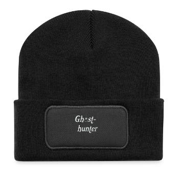 GhostHunter - Recycelte Patch Beanie - Schwarz - Vorne