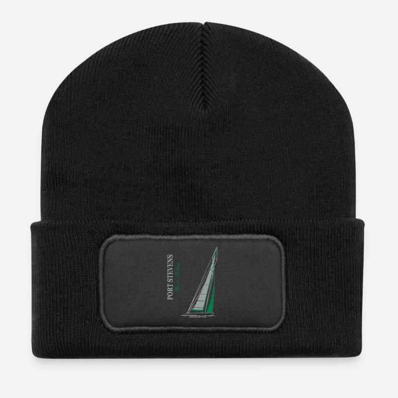 Ocean Sailing Maritim - Recycelte Patch Beanie - Schwarz