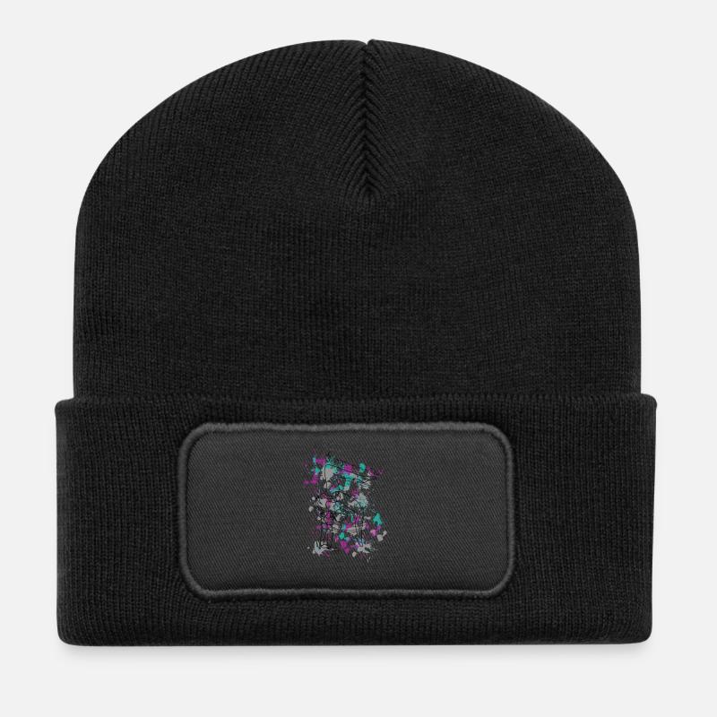 Turnerin Bodenturnen Gymnastik - Recycelte Patch Beanie - Schwarz