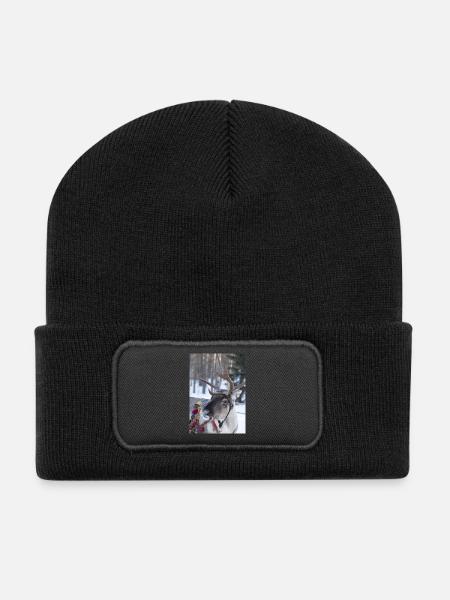 renne - Beanie recyclé à patch - noir