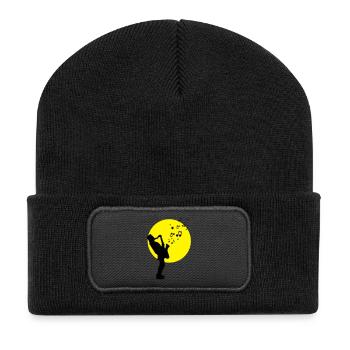 Musik - Musiker Jazz - Recycelte Patch Beanie - Schwarz - Vorne