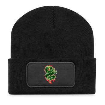 Dragon - Beanie recyclé à patch - noir - Devant
