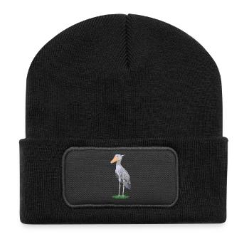 Steffen, shoe beak - Recycled Patch Beanie - black - Front