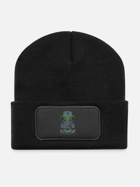 Underground Skull - Beanie recyclé à patch - noir