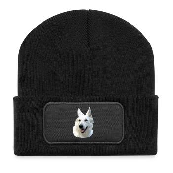 White Shepherd - Recycled Patch Beanie - black - Front