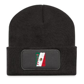 Mexico flag - Recycled Patch Beanie - dark grey - Front