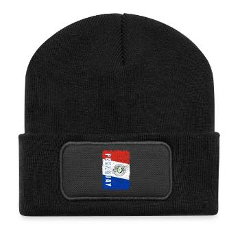 drapeau du Paraguay - Beanie recyclé à patch - noir - Devant