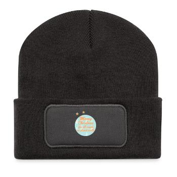 Christmas greetings for global celebrations - Recycled Patch Beanie - dark grey - Front