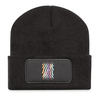 Abstract art - Recycled Patch Beanie - dark grey - Front