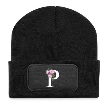 P - Recycelte Patch Beanie - Schwarz - Vorne