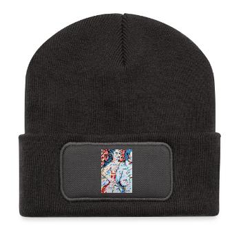 Escort Girl - Beanie recyclé à patch - charbon - Devant