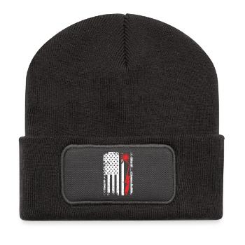 4 juillet Soudage aux États-Unis - Beanie recyclé à patch - charbon - Devant