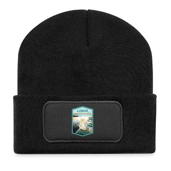 Monument to the Discoveries, Belém, Lisbon - Recycled Patch Beanie - black - Front