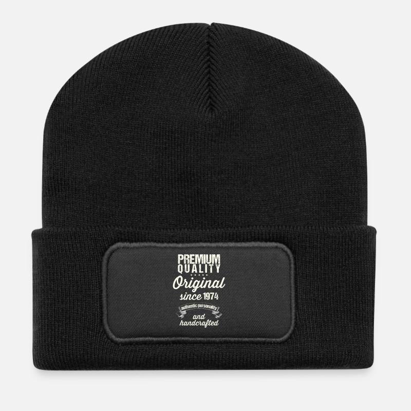 Year 1974 - Recycled Patch Beanie - black