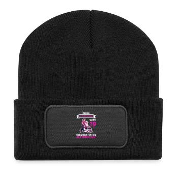 19 Geburtstag Altenpflegerin Altenpflege 19 Jahre - Recycelte Patch Beanie - Schwarz - Vorne