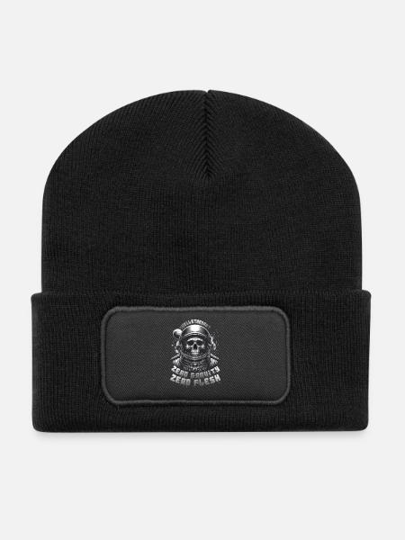 Astronaute Crâne : Skullstronaut, Apesanteur - Beanie recyclé à patch - noir
