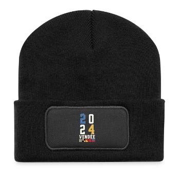 Régate autour du globe Vendée 2024 - Beanie recyclé à patch - noir - Devant